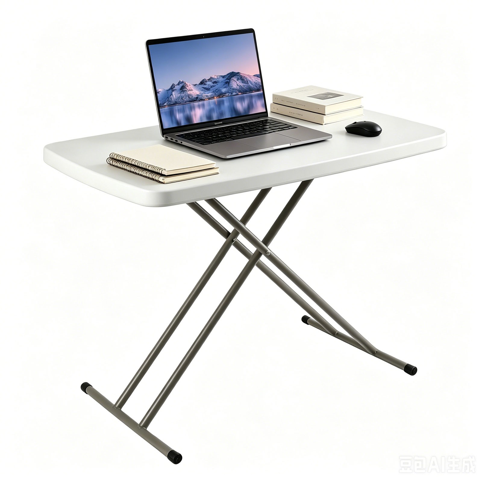 30 Inch Folding Table Utility Adjustable Table for Small Spaces Indoor Outdoor gallery