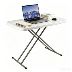 30 Inch Folding Table Utility Adjustable Table for Small Spaces Indoor Outdoor