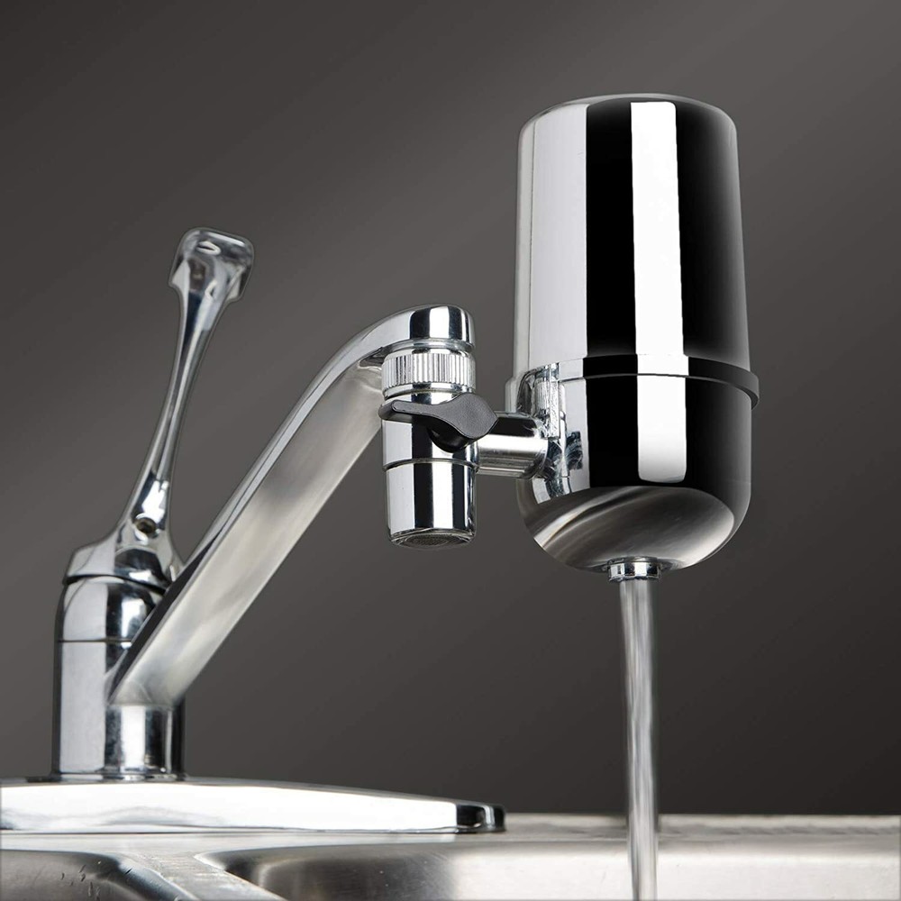 Faucet Water Filter For Kitchen Sink Or Bathroom Mount Filtration Tap Purifier