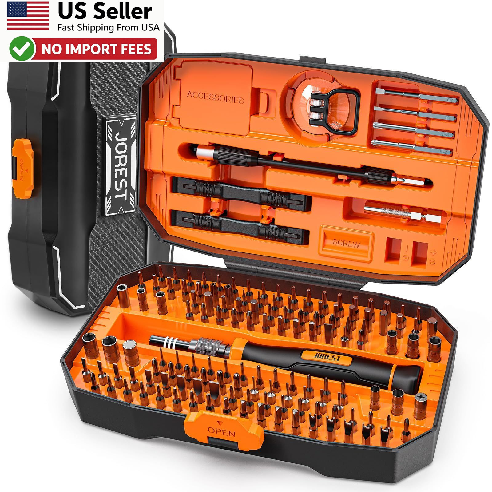 JOREST 152 in 1 Precision Screwdriver Set with Magnetic Torx Bits FROM USA gallery