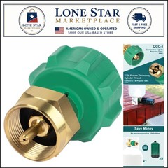 Durable Brass Propane Filling Tool with Safety Cut-Off Feature for 1 lb Tanks