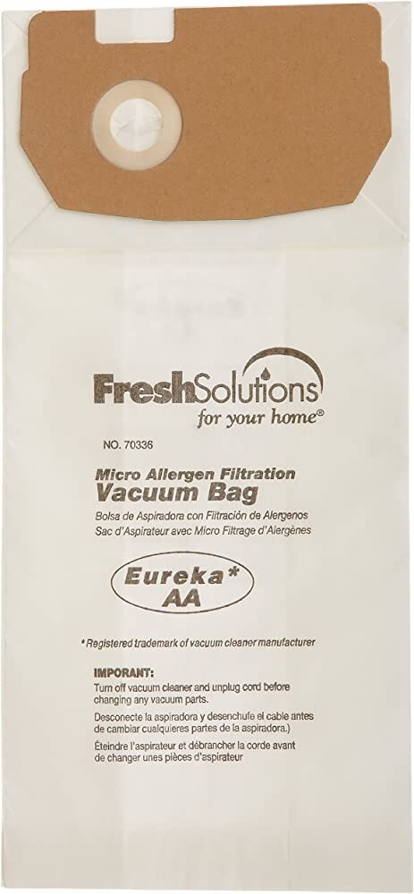 5 - 3 Packs Fresh Solutions Micro Allergen Eureka AA Vacuum Bags 70336 *18 Bags* gallery