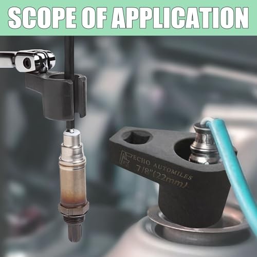 Offset Oxygen Sensor Socket, 3/8 Inch Drive, 7/8 Inch (22mm), 3/8-inch gallery