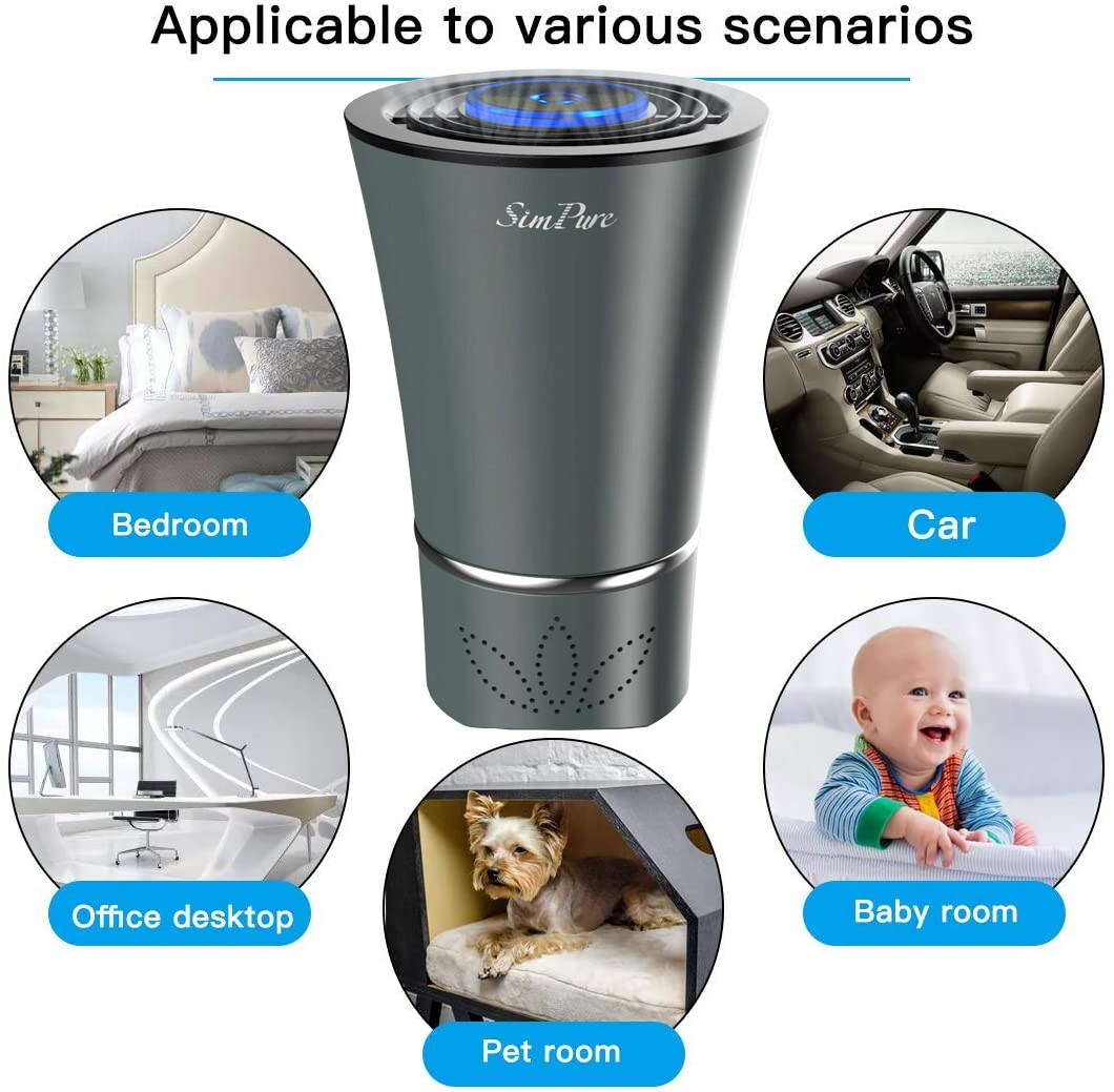 10Ft² Small Room Air Purifiers for Allergies Pets Hair Odor, H13 True HEPA gallery
