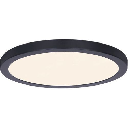 CANARM 15" LOW PROFILE LED FLUSH MOUNT LIGHT FIXTURE MATTE BLACK 3000K SM15DL-BK gallery