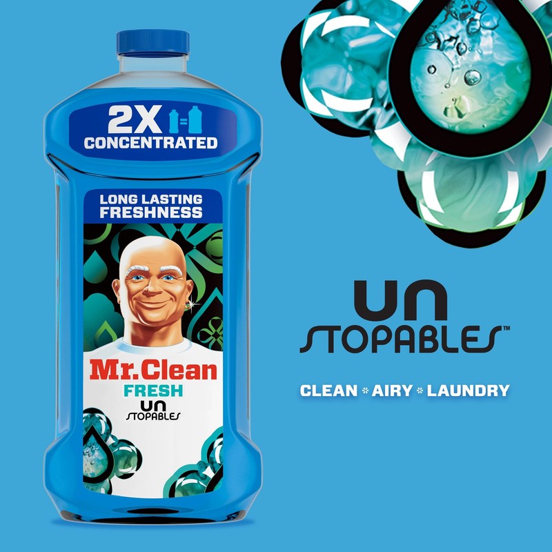 Mr. Clean 2X Concentrated Multi Surface Cleaner with 41 Fl Oz (Pack of 1) gallery
