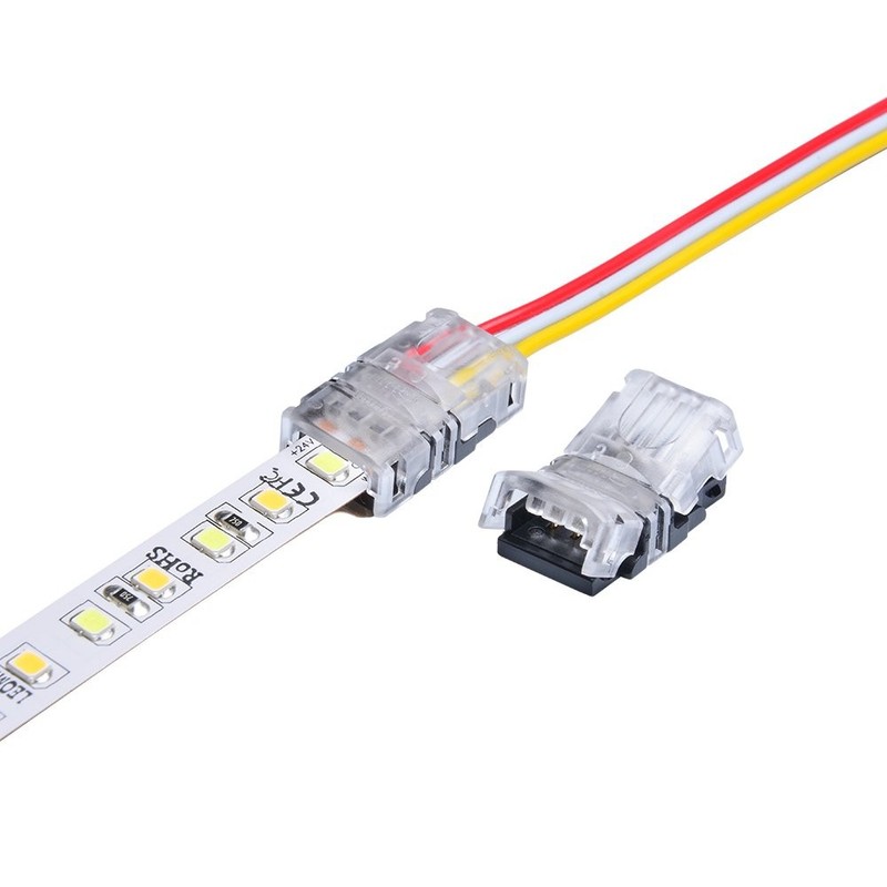 5 PCS CCT Tunable LED Strip Connector 10mm 3 Pin With 9.8 Ft 20 AWG Wire gallery