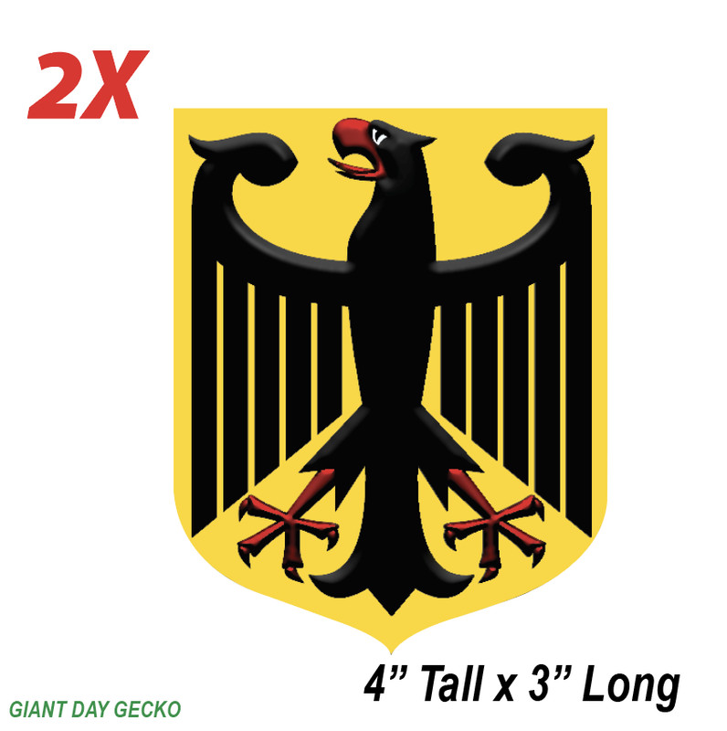 2X Two German Eagle Germany Deutsch car Laptop Wall Sticker Decal USA Stickers gallery