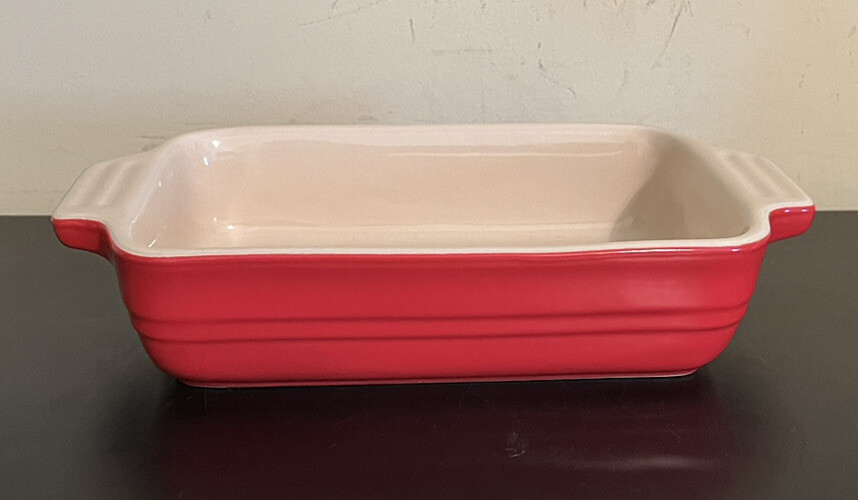 Le Creuset Baking Casserole Dish 13-27 Red Rectangular 5”x7”x1 3/4” gallery