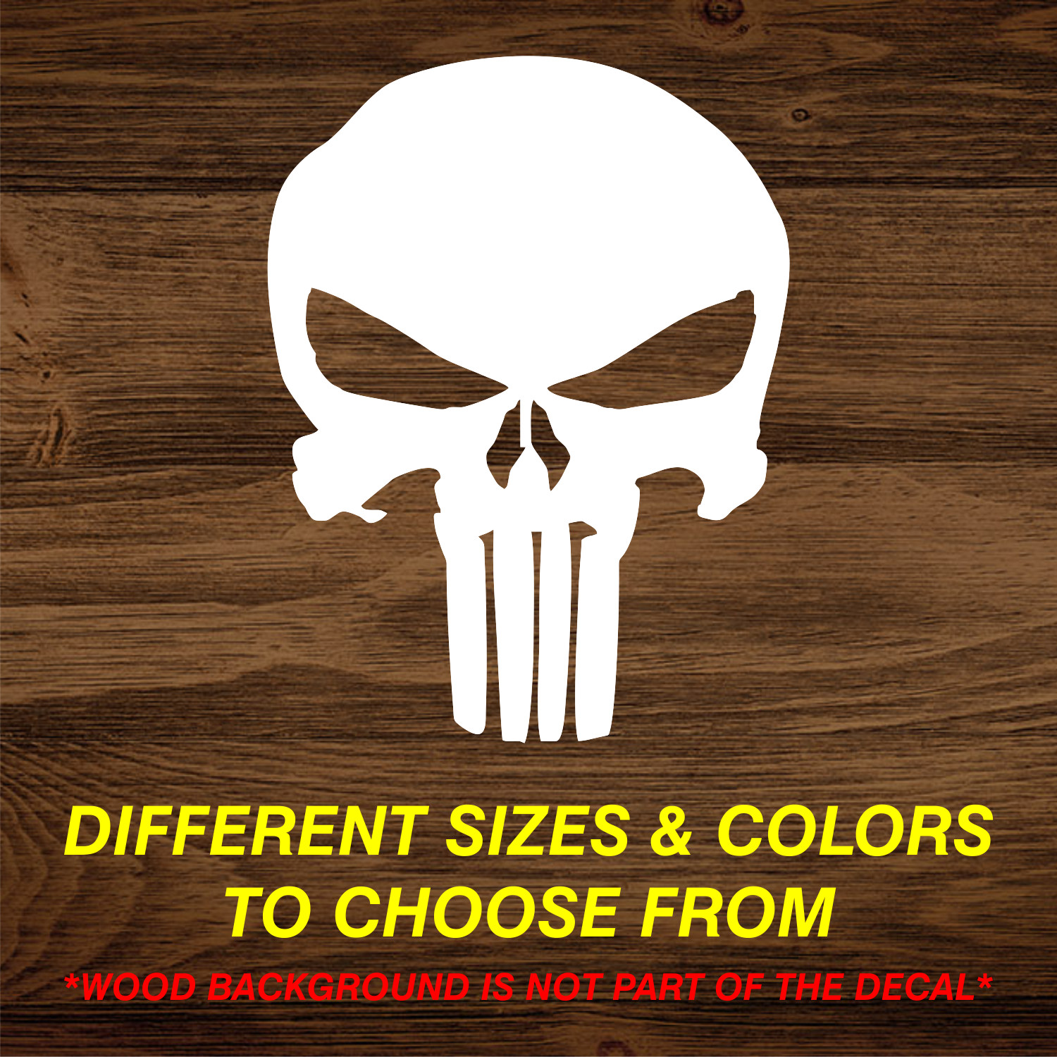 Punisher Skull - Vinyl Decal Sticker - CHOOSE Size & Color gallery