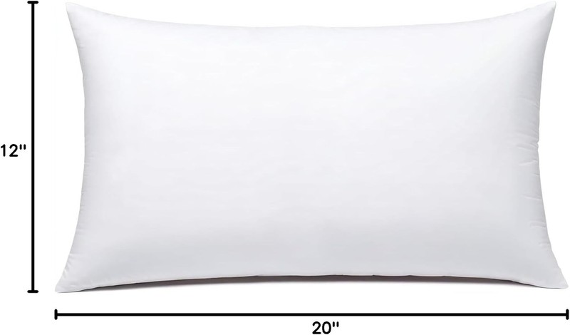 Throw Pillow Inserts Rectangle Lumbar Pillow Stuffer 12 X 20 Inches Set of 1 gallery