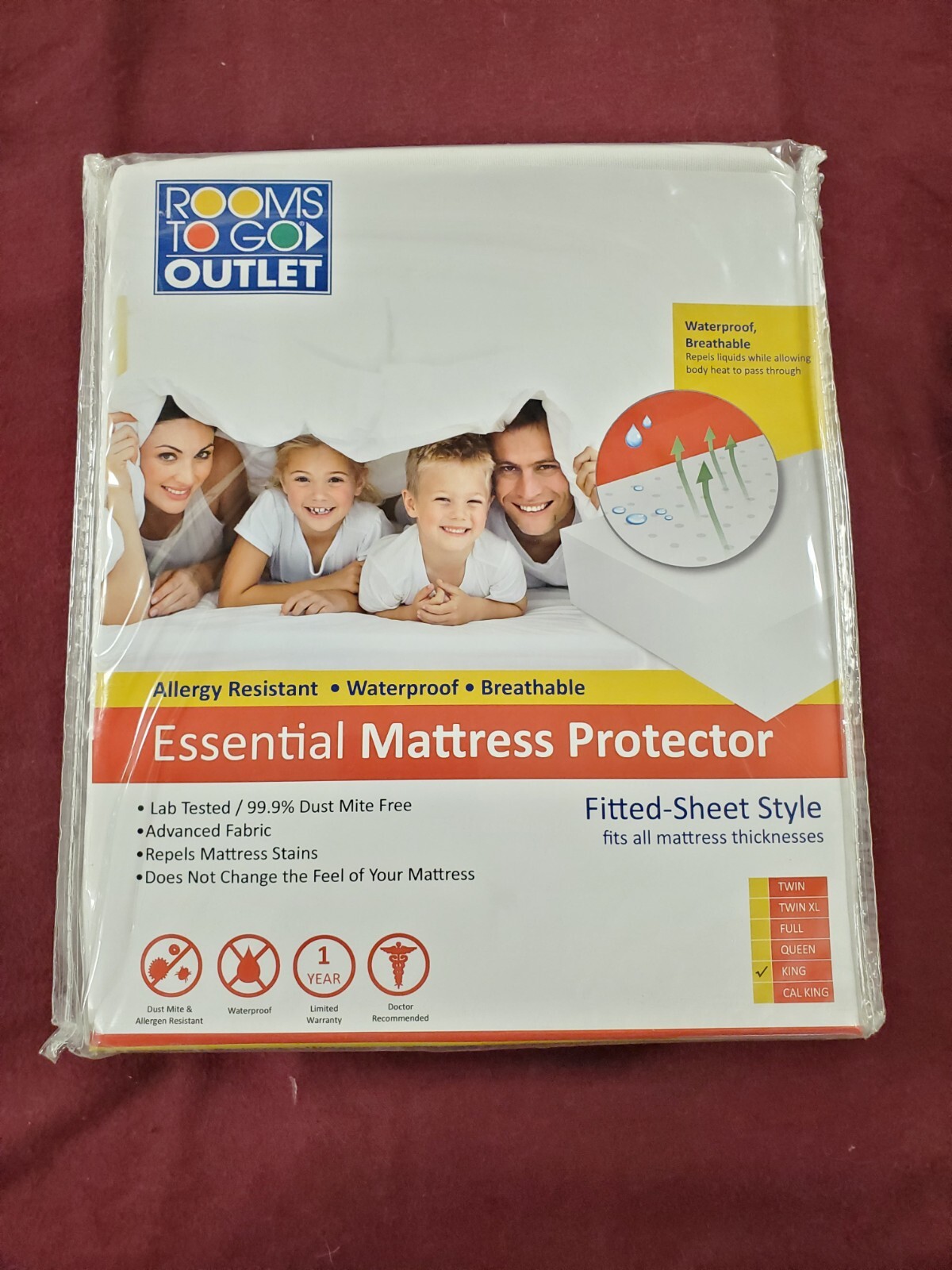 Essential Mattress Protector Rooms To Go King Size Waterproof Allergy Resistant gallery