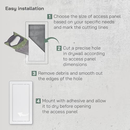 6x12 Access Panel - Easy Access Doors - ABS Plastic - Access Panel for Drywal... gallery