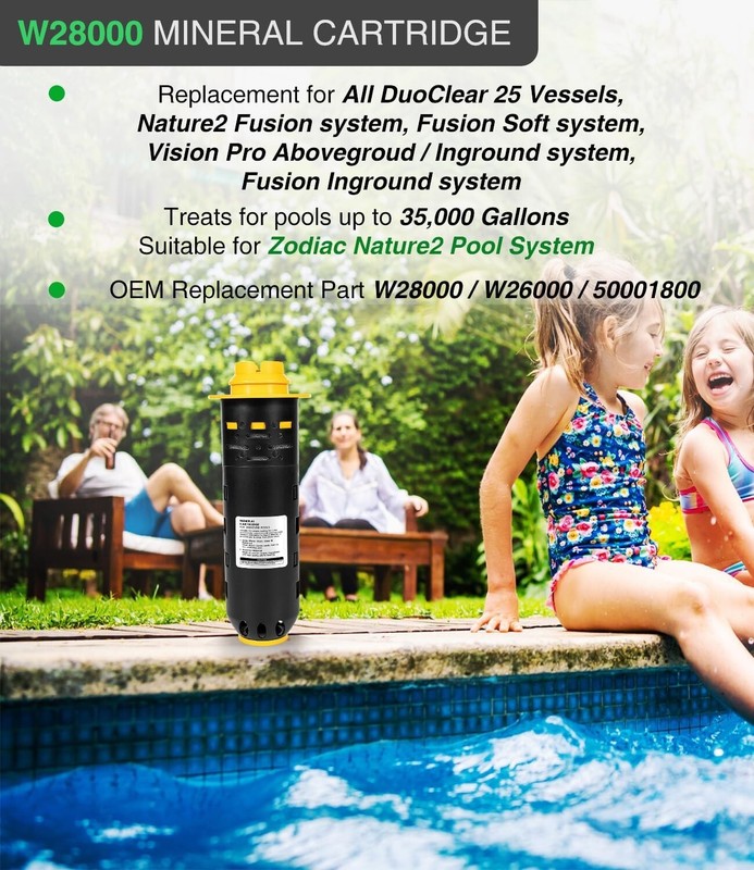 Replacement for Nature2 Duoclear 25 Mineral Cartridge W28000 for All Zodiac gallery