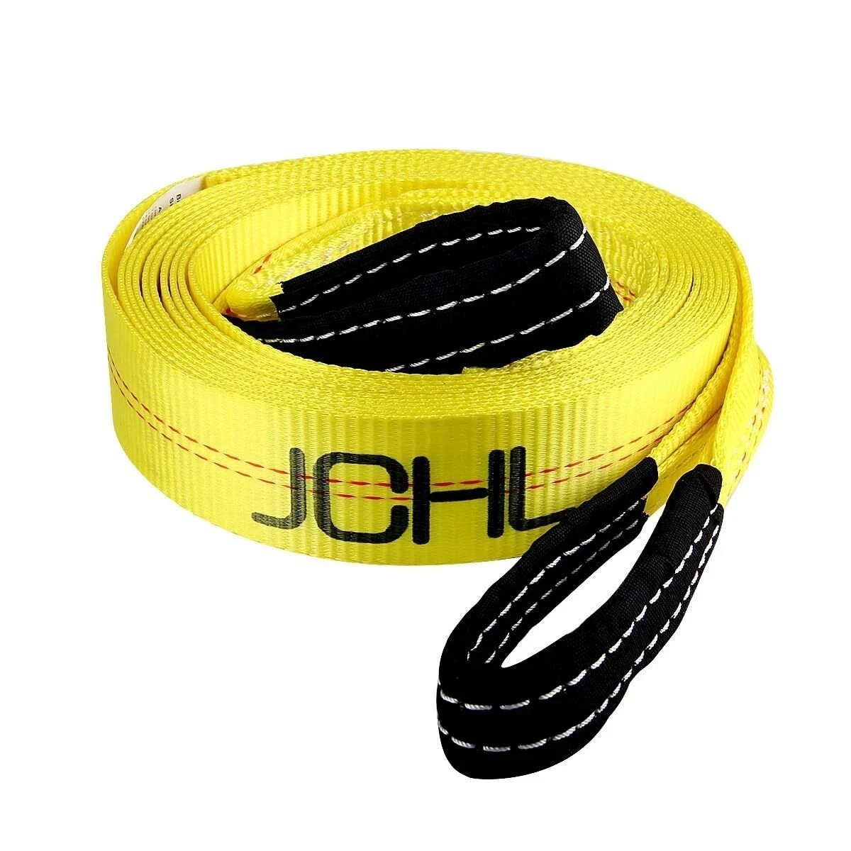 Recovery Tow Strap with Reinforced Loops 2Inx20Ft Heavy Duty 24000Lb Break Stre gallery