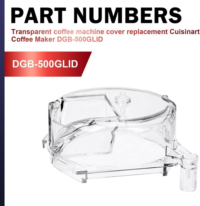Replacement for Cuisinart Coffee Maker Clear Grinder Assembly Lid Cap DGB-500 gallery