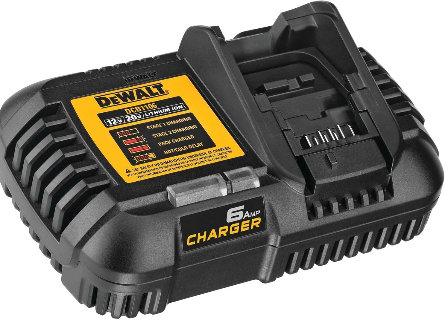 DeWALT DCB1106 6 AMP Battery Fast Charger 12, 20 & 60 Volt 60V 20V 12V gallery