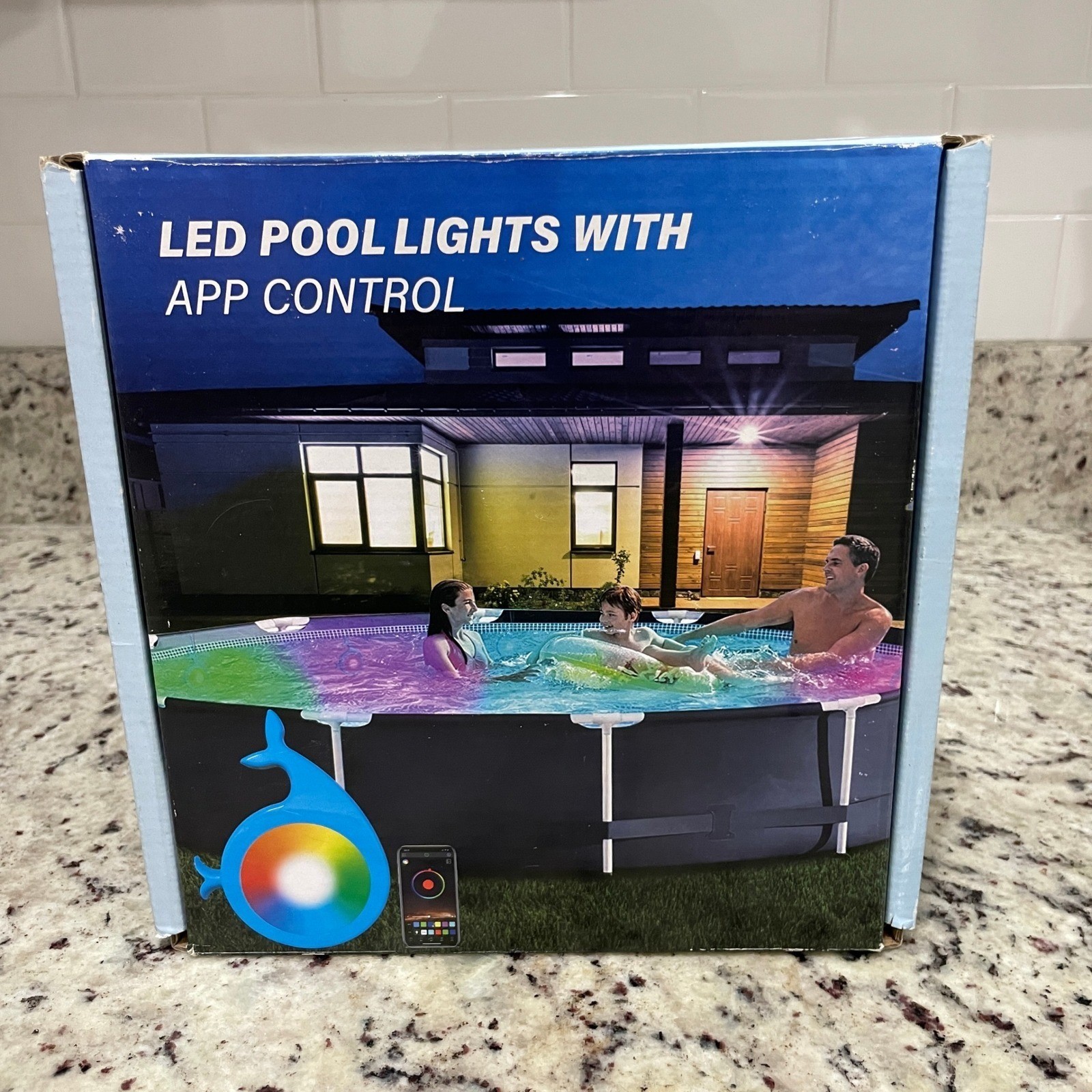 LED Pool Lights RGB Waterproof App Controlled Whale Design Swimming Lamp gallery