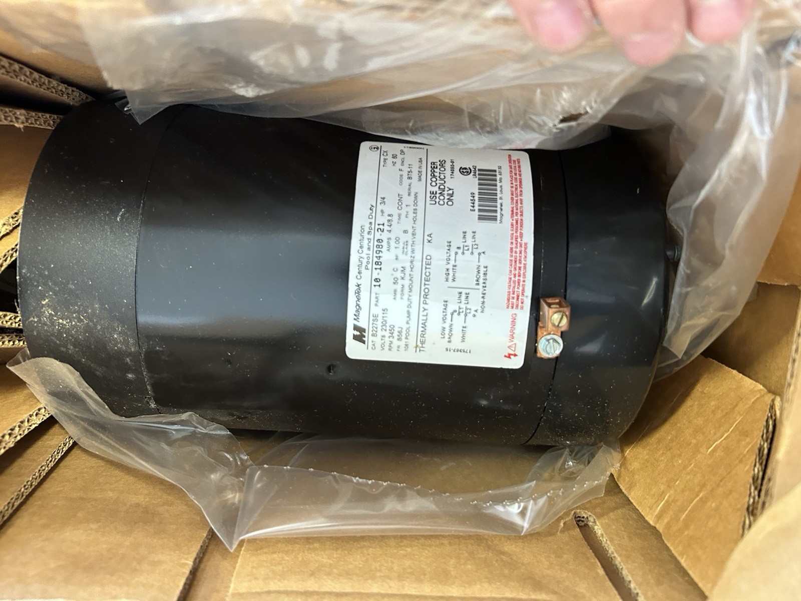 Magnetek Century Centurion SE switchless motor 10 - 184980 - 21 HP 3/4 gallery