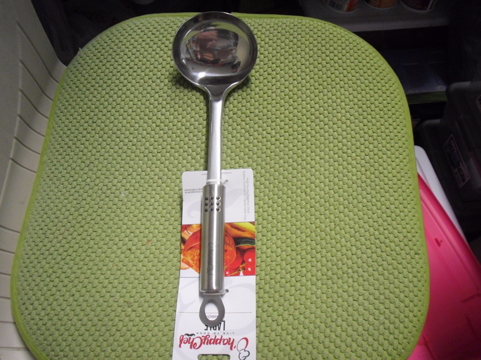 High Quality Stainless Steel Ladle Rubber Stubbles for Comfortable Grip 12" Long gallery