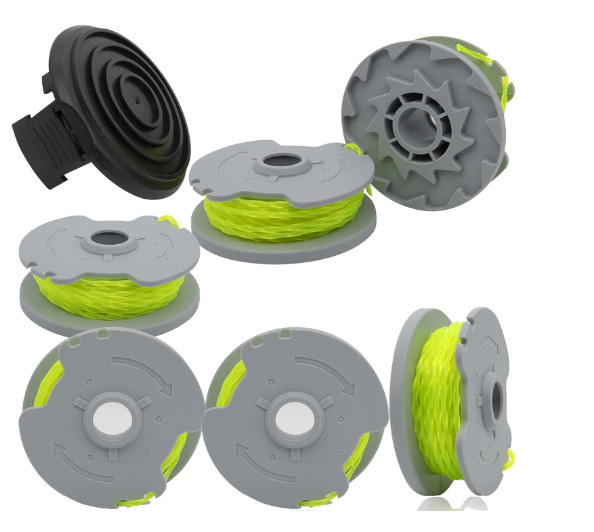 Trimmer Replacement Parts 6 Spools 1 Cap Worx WG184 WG168 WG190 WG191 Weed Eater gallery