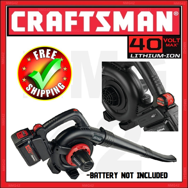 CRAFTSMAN 40 Volt Max Cordless Sweeper Leaf Blower 40V Model CMCBL98021 NEW gallery