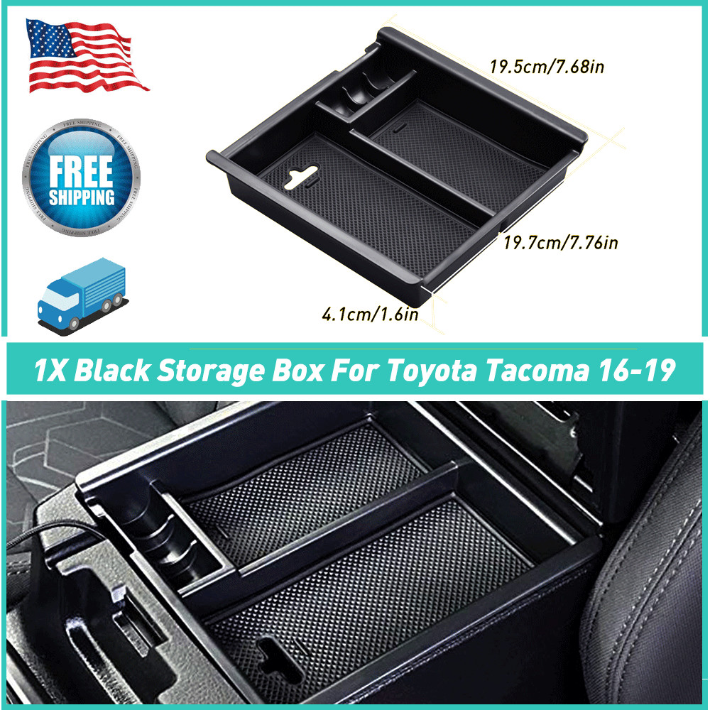 2PCS Black Storage Box For 2016-2019 Toyota Tacoma SR SR5 TRD Sport TRD Off-Road gallery