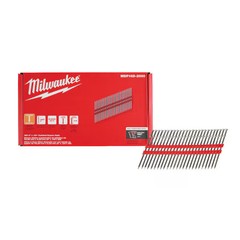 Milwaukee Tool Mdp16d-2000 Duplex Nails, 3 5/8 In L, 10 Ga, Plain, Flat Head,