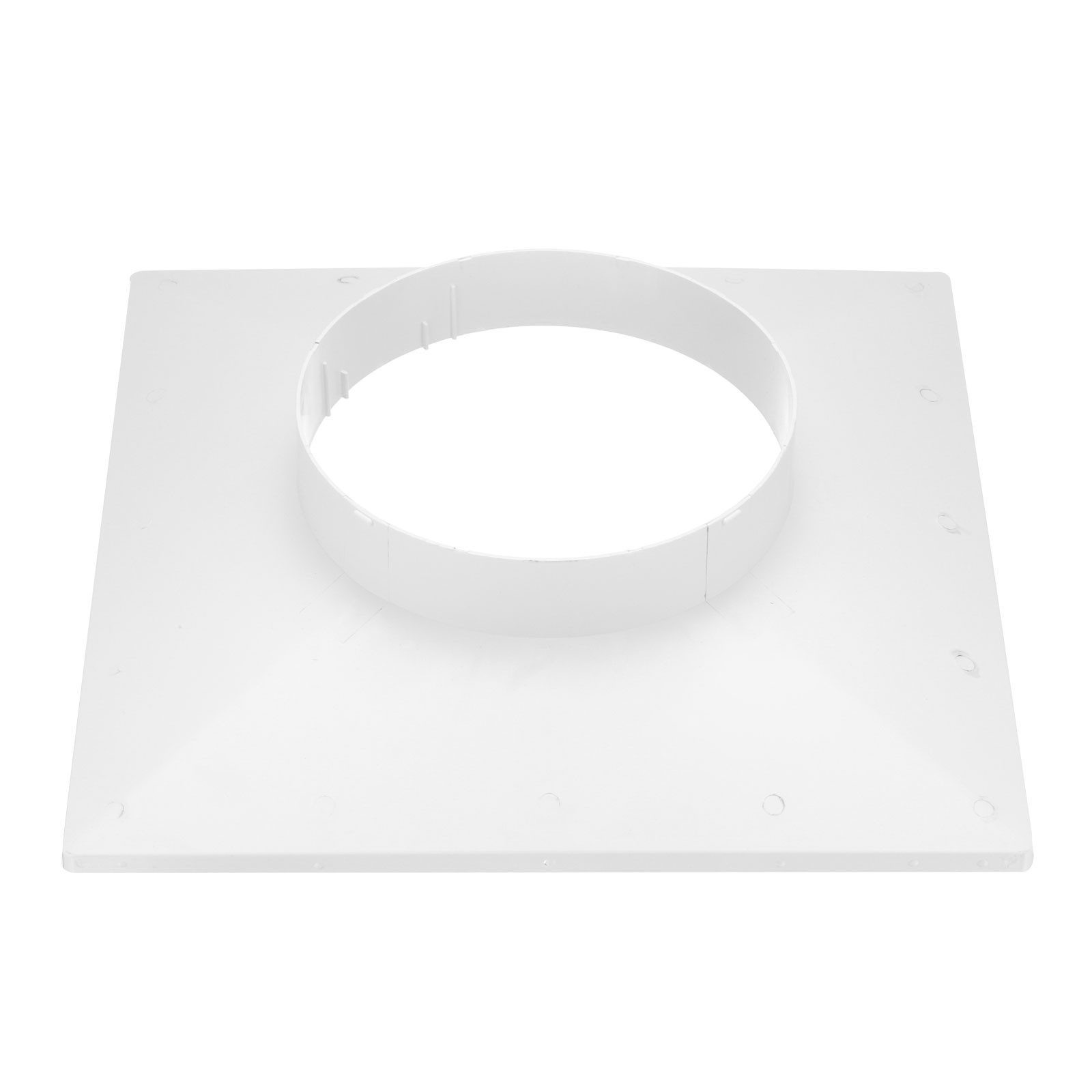 14" to 8" Duct Connector Flange Plastic Square to Round Straight Ceiling gallery