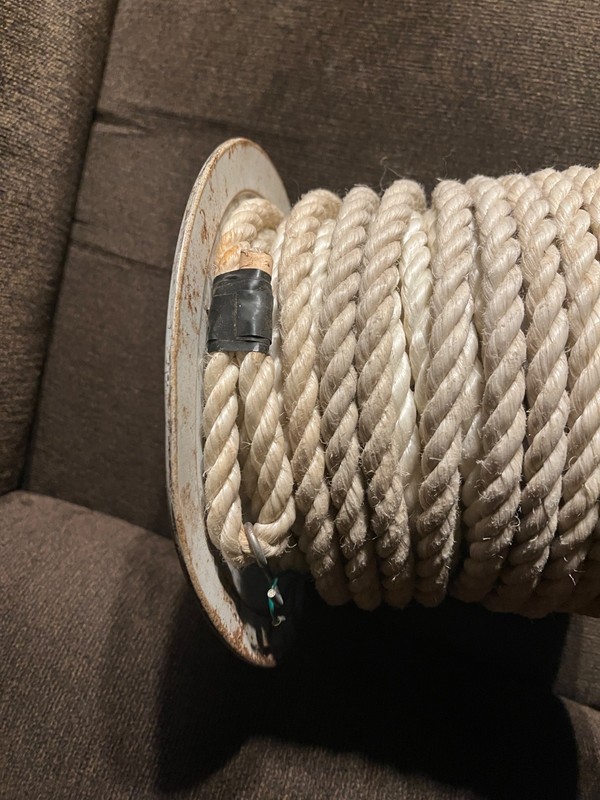 Rope Poly Dacron Polyester 3 Strand Utility Line - 1/2 inch diameter 75+ feet gallery