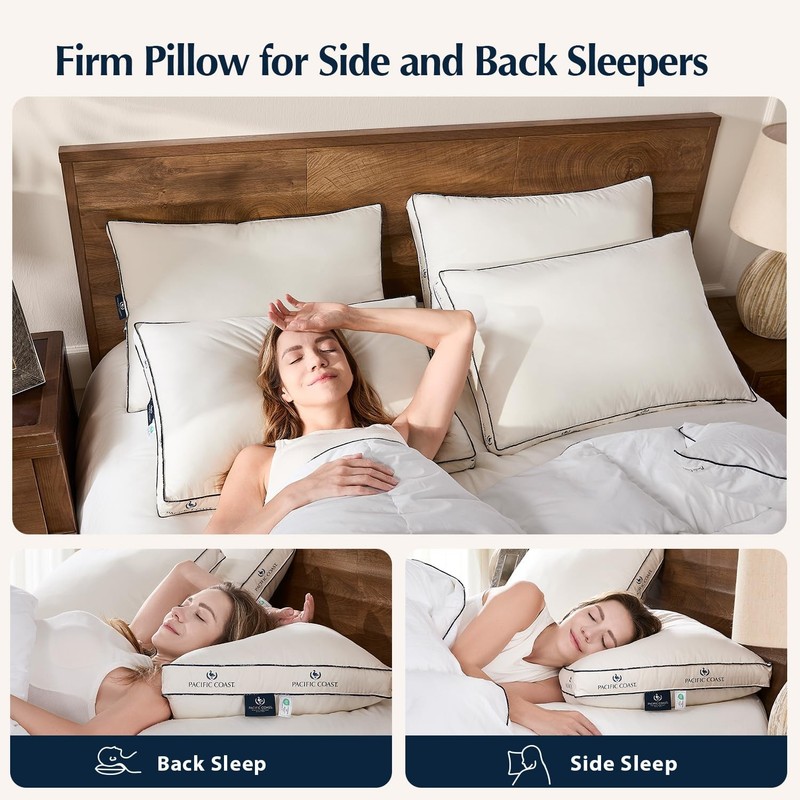 Pacific Coast Goose Feather And Down Bed Pillows For Side And Back Sleepers gallery
