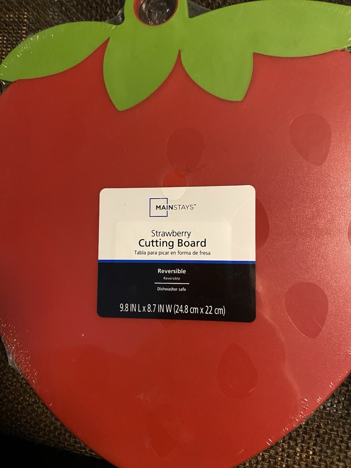Strawberry Cutting Board 9x8 Inches Not Wood New In Plastic gallery