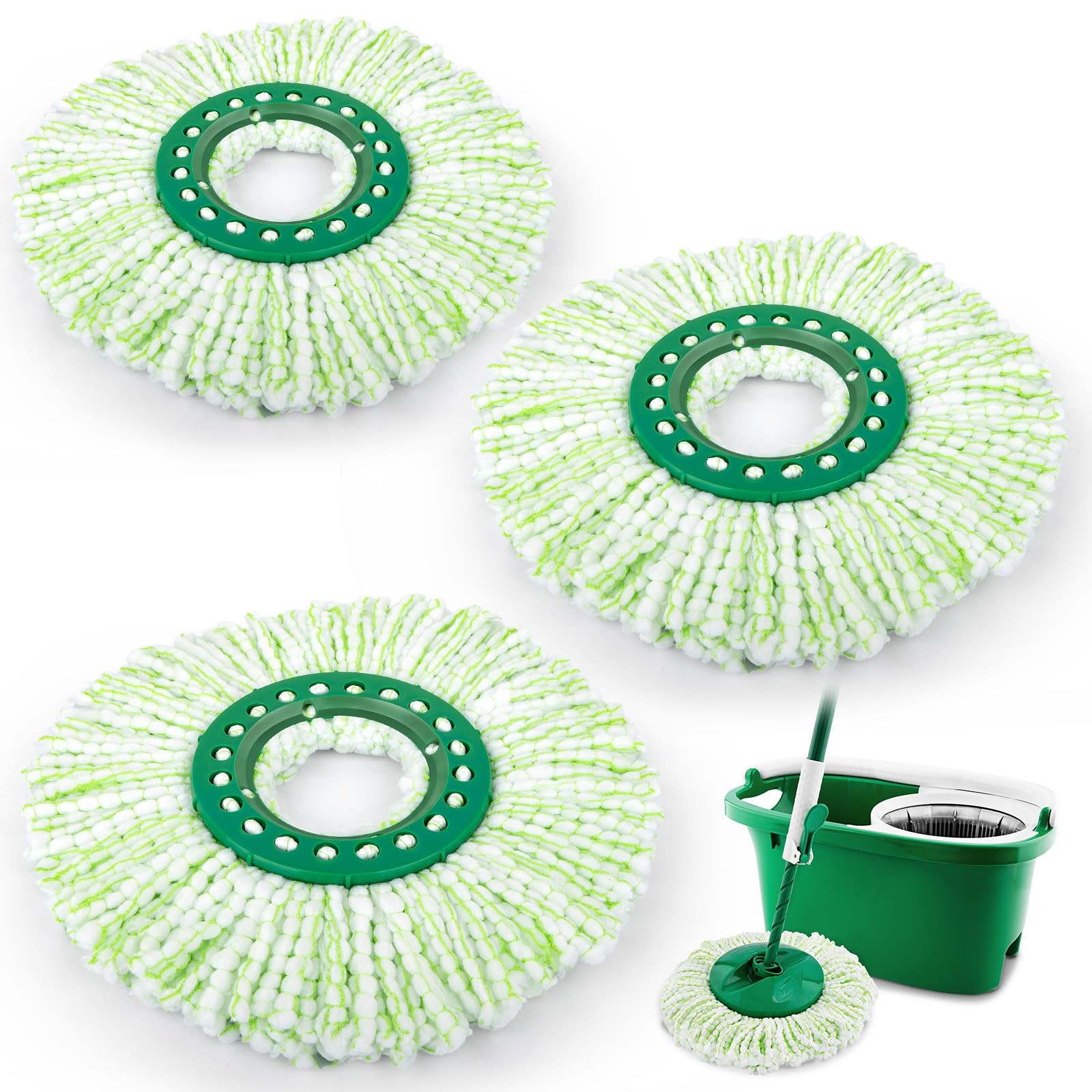 3 Pack Mop Head Replacement for Libman Tornado, Spin Mop Replacement Head ONLY C gallery
