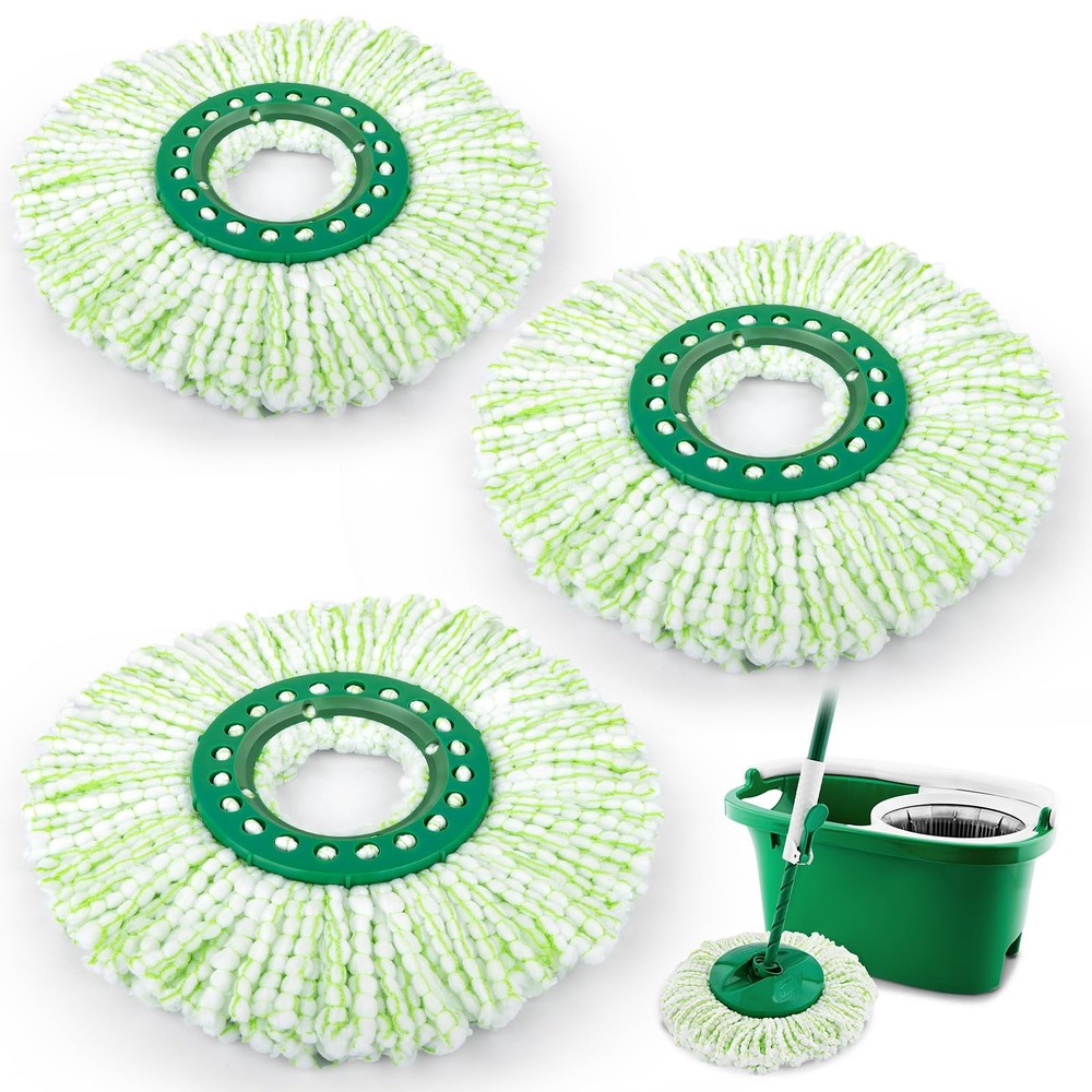 3 Pack Mop Head Replacement for Libman Tornado, Spin Mop Replacement Head ONLY C