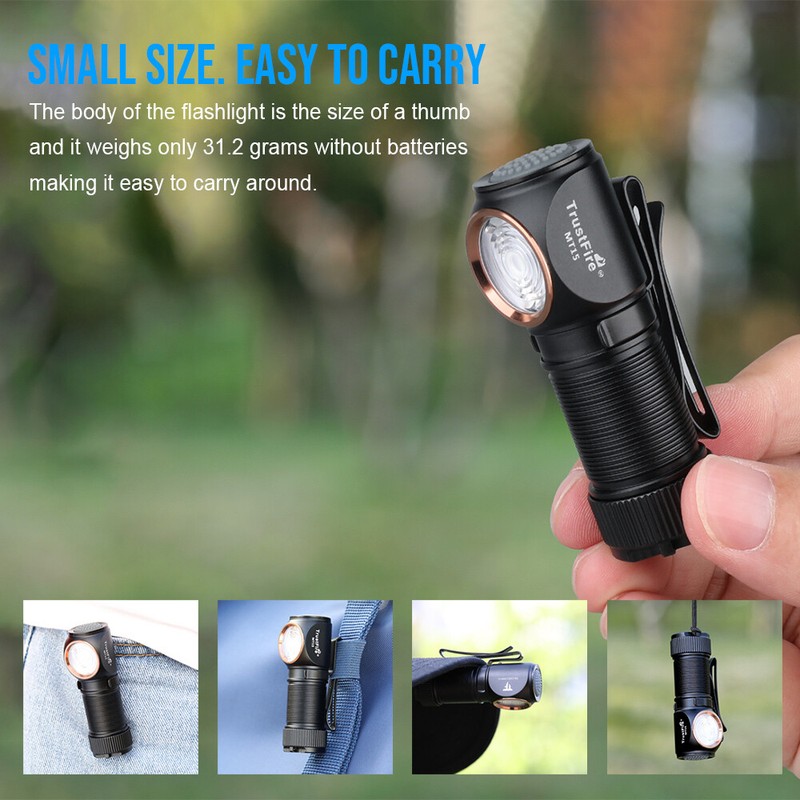 Trustfire MT15 1000Lumen LED Flashlight Rechargeable Magnet Waterproof EDC Torch gallery