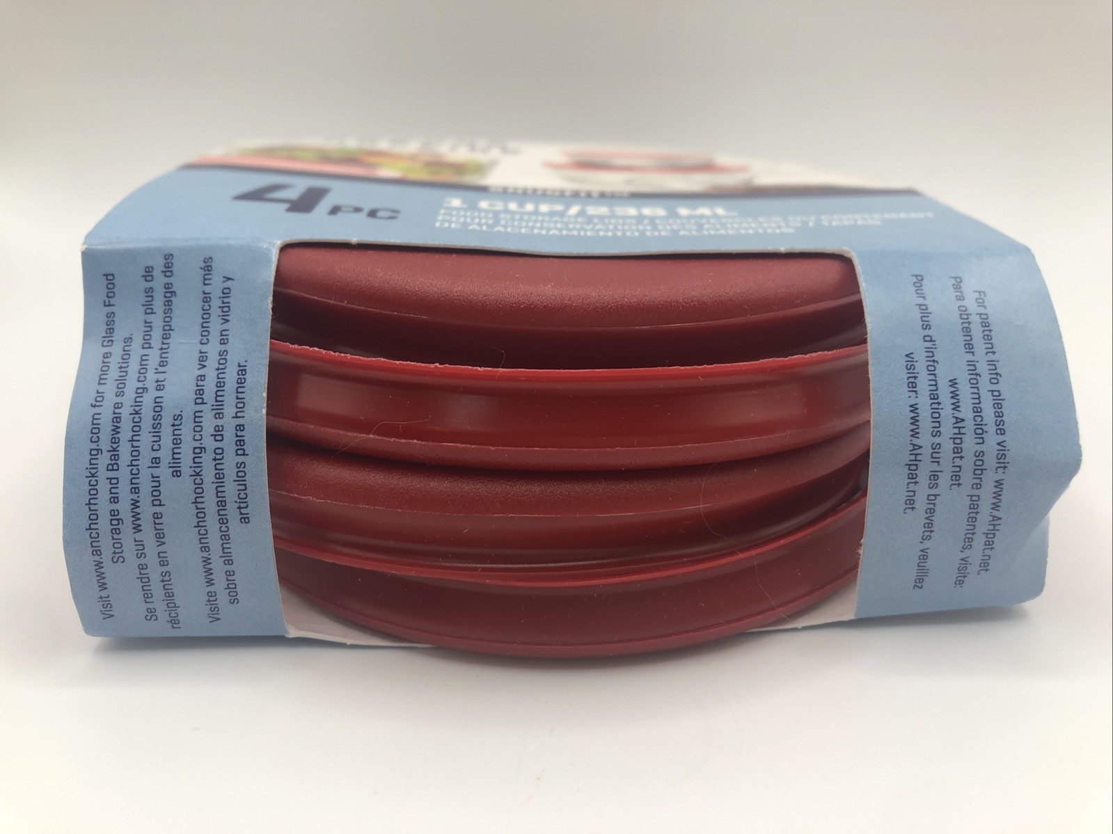 Anchor Hocking Snugfit 4pc 1 Cup/236ml Food Storage Lids gallery