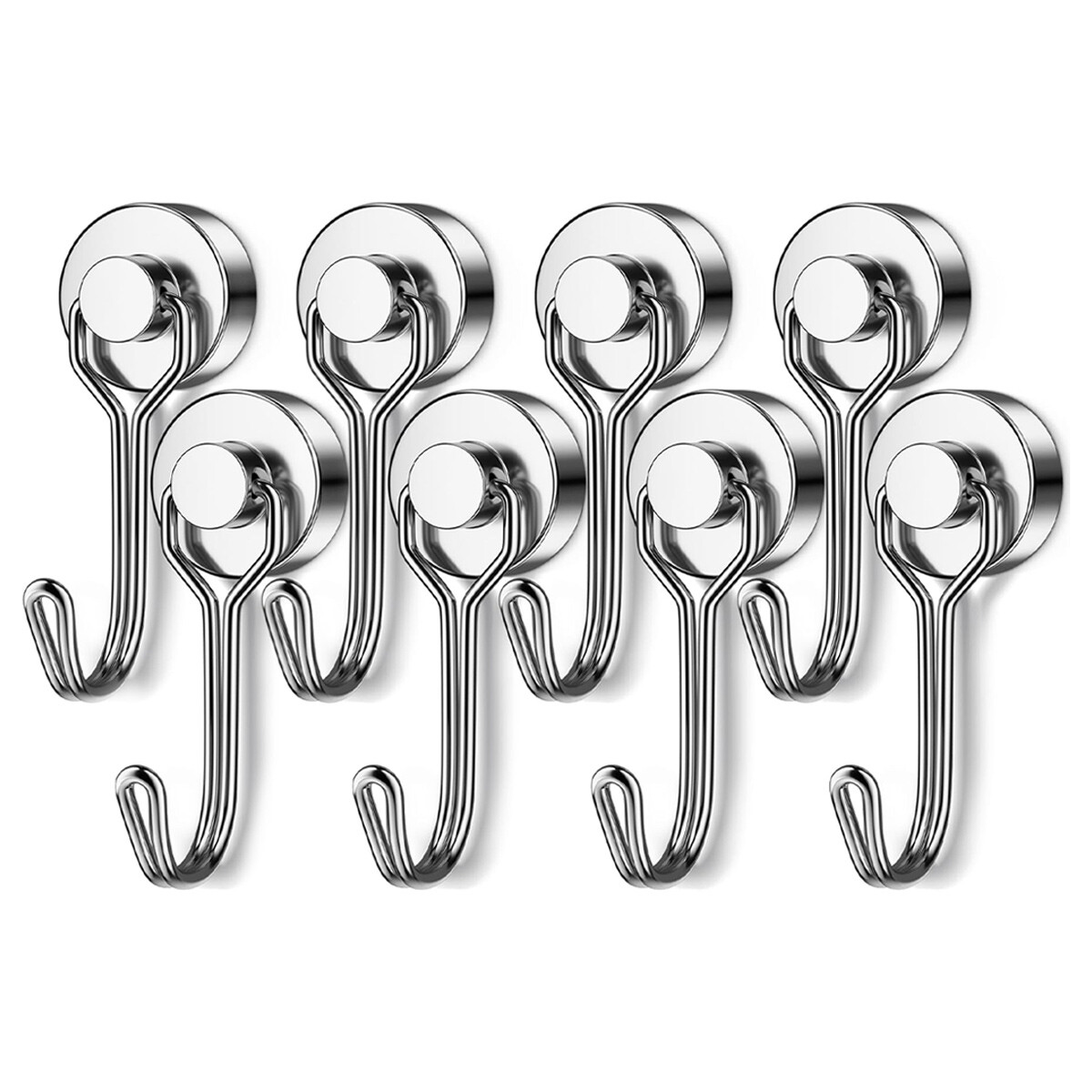 8 Pack Swivel Swing Magnetic Hook 30LBS Heavy Duty Magnetic Hooks Strong Magnet gallery
