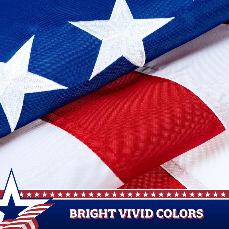 Betsy Ross American Bunting & Flag Pulldown Embroidered Stars 20" x8' (1 Piece) gallery