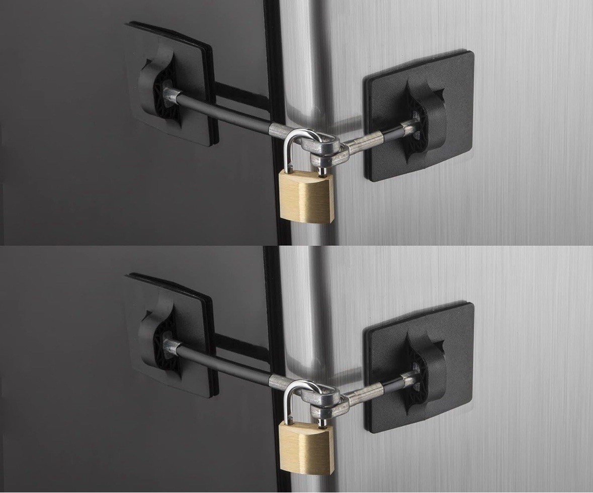 Modern Refrigerator Lock Set 4-Pack - Ultimate Security for Medications & More gallery