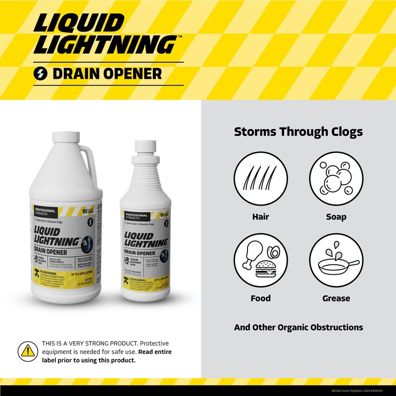 Drain Cleaner, 32 Fluid Ounce gallery