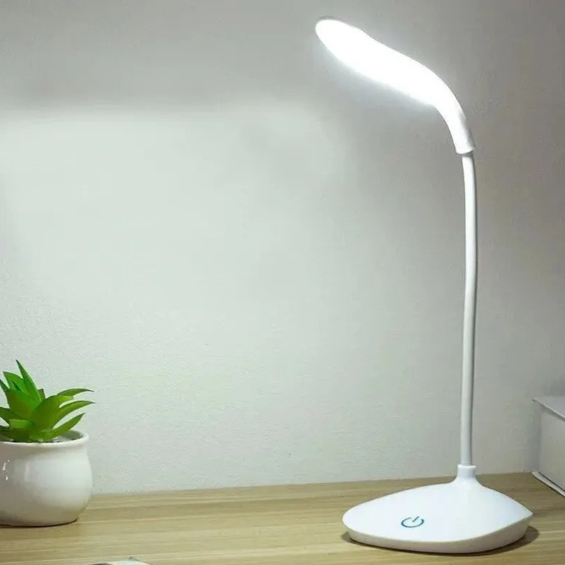USB LED Desk Light Dimmable Bedside Reading Lamp Rechargeable Touch Control gallery