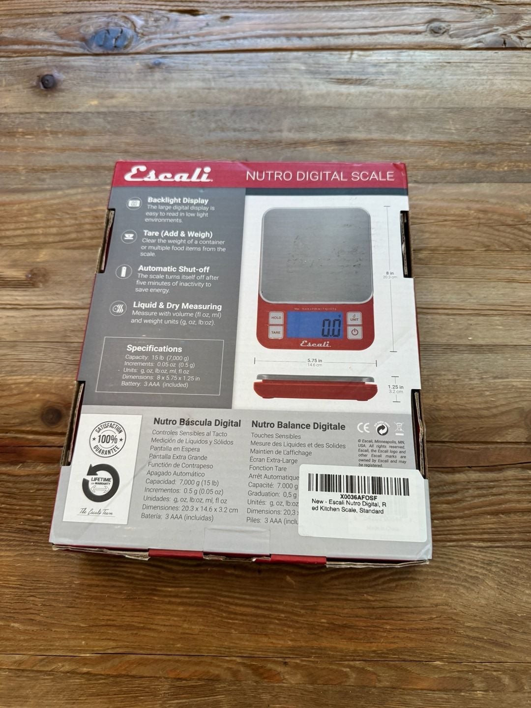 Escali Nutro Digital Kitchen Scale gallery