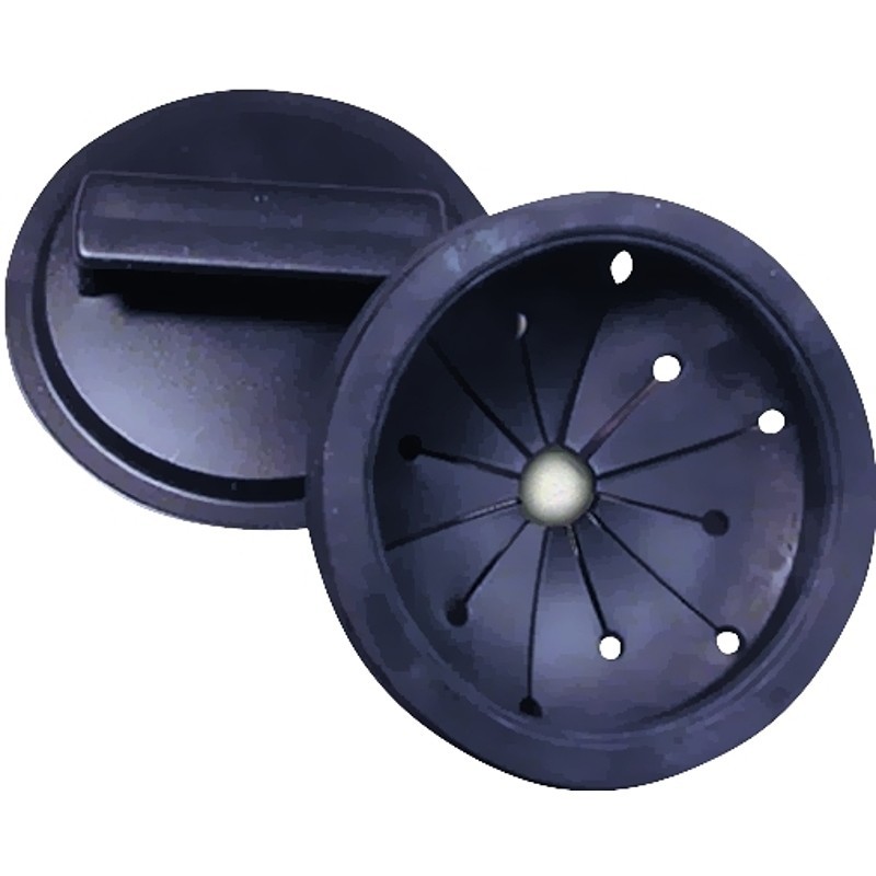 Waste King 1025 Splash Guard and Stopper, Neoprene, Black, Garbage Disposal gallery