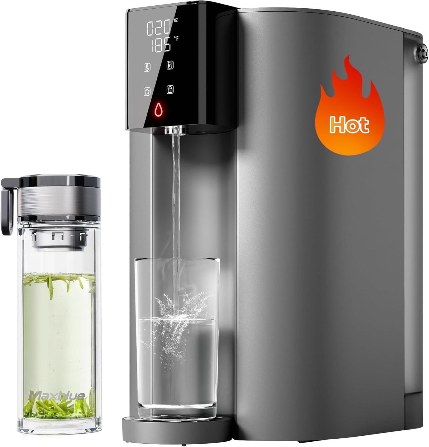 Waterdrop C1-G Countertop Reverse Osmosis System 6-Stages, Glass Bottle Included gallery
