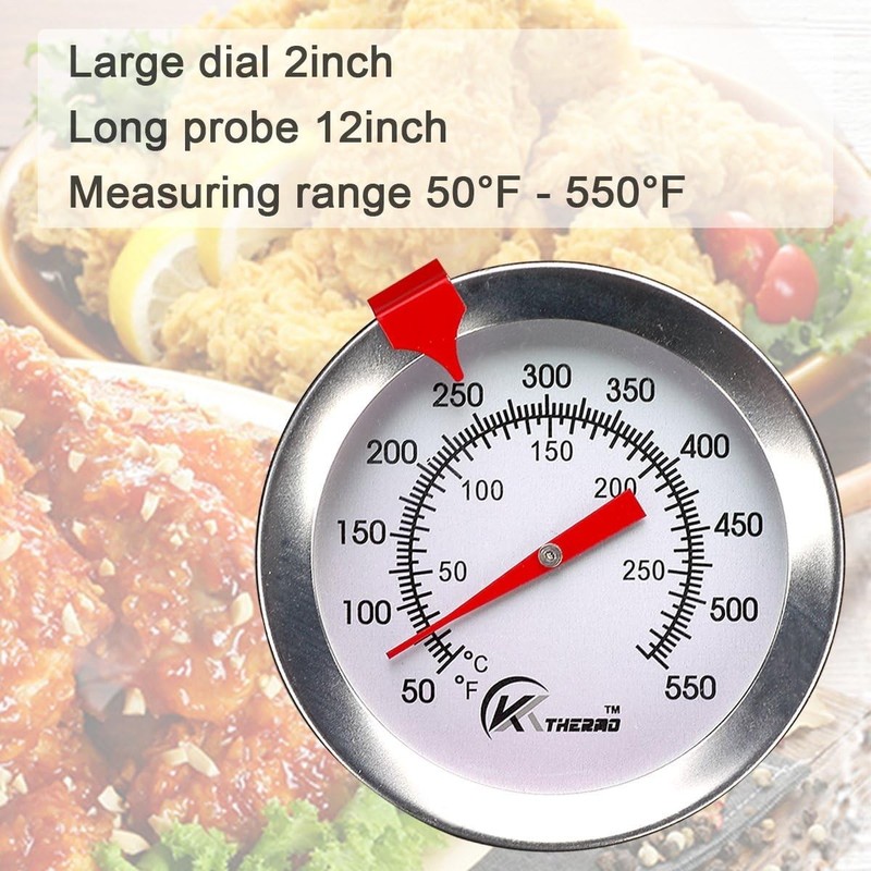 Durable 2" Instant Read Meat Cooking Thermometer - Perfect for Grilling & Frying gallery