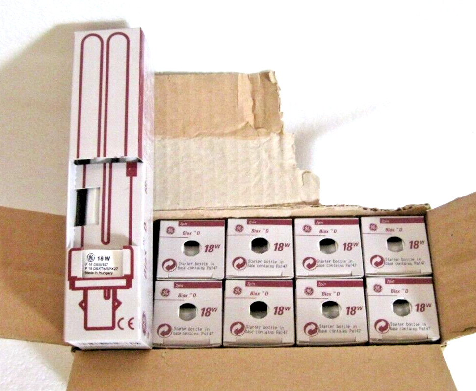 GE 18W Compact Fluorescent Light Bulb Lamp 18 Watts 2 Pin CFL F18DBXT4/SPX27 10P gallery