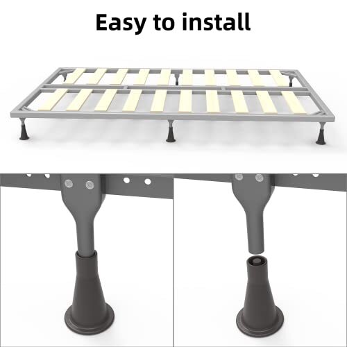 6 Pack Plastic Bed Frame Feet That Replace Wheels on Bed Frame for Stationary gallery