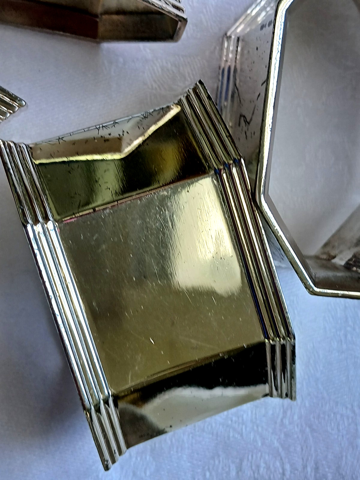 VTG Stainless Steel Napkin Rings 2 Sets of 4, TOTAL 8 NAPKIN RINGS, Mid-Century gallery