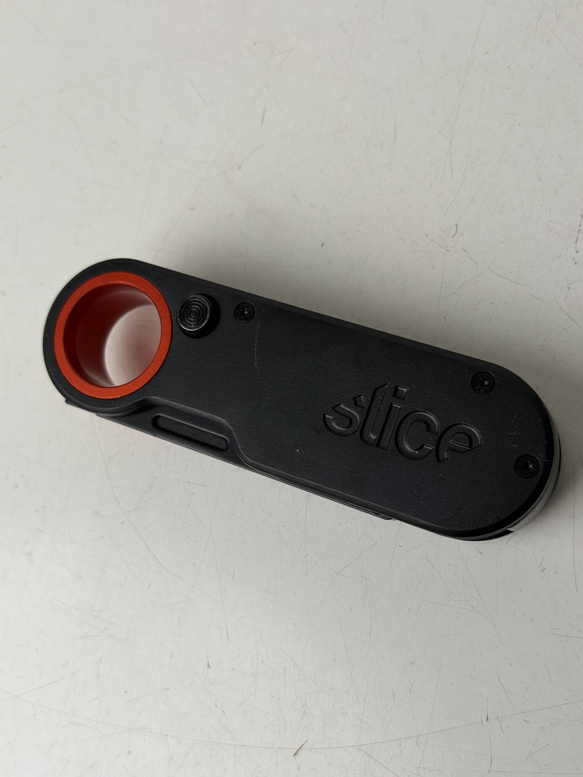 Slice Ceramic Utility Folding Box Knife Cutter Black Orange - USED gallery
