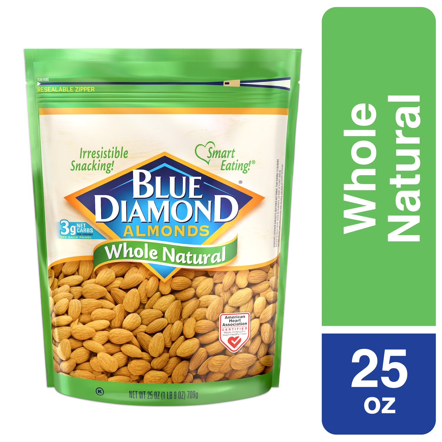 Blue Diamond Whole, Raw, Natural Almonds, 25 Oz gallery
